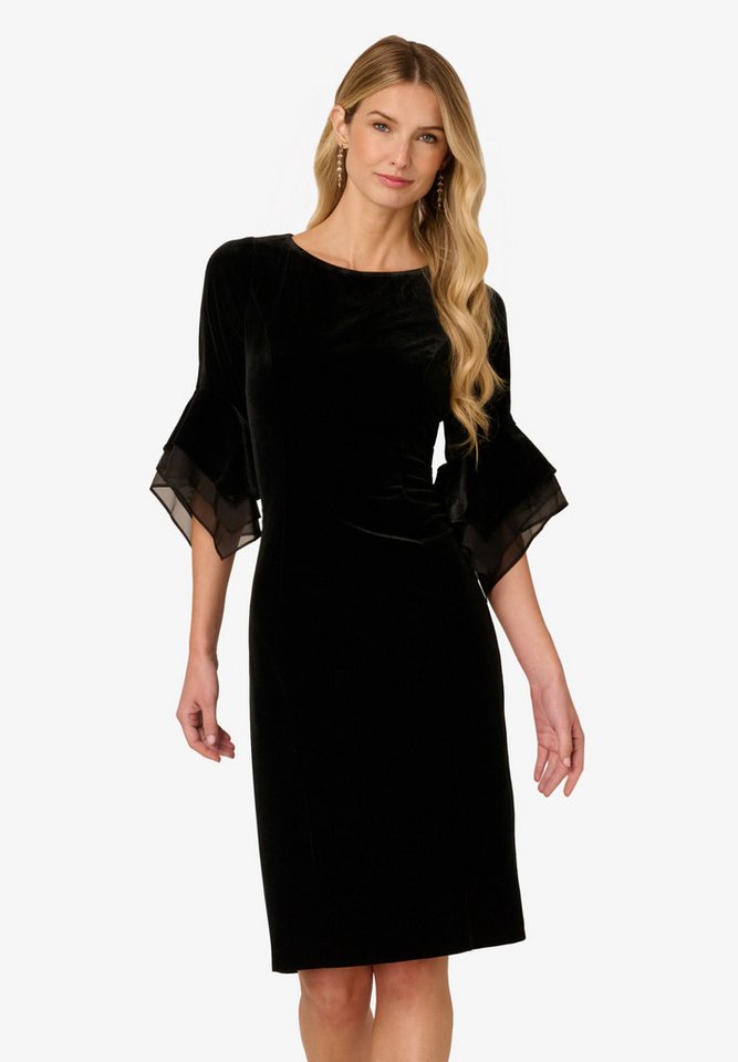 Adrianna Papell Midikleid Velvet Bell Sleeve Short Dress Tailliert, figurbetont, elegant von Adrianna Papell
