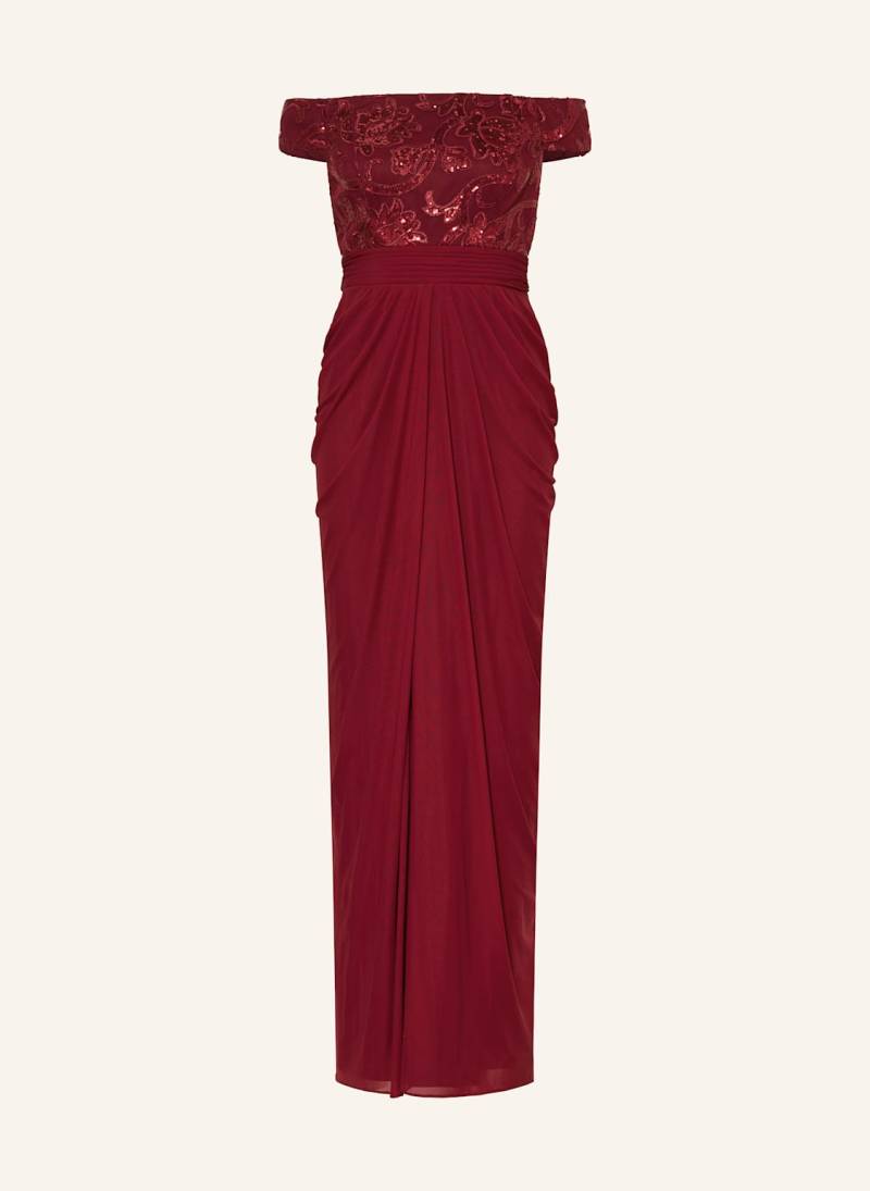 Adrianna Papell Off-Shoulder-Kleid Mit Pailletten rot von Adrianna Papell