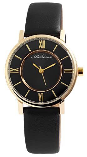 Adrina Damen-Uhr Kunstleder Dornschließe Analog Quarz 1900226 von Adrina