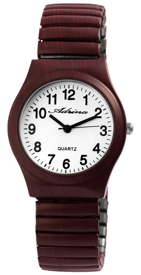 Adrina Quarzuhr Colores Adrina Damenarmbanduhr mit Edelstahlzugband, Ø 34 mm von Adrina