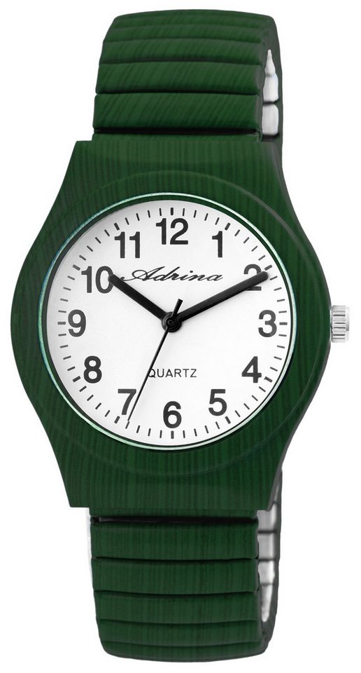 Adrina Quarzuhr Colores Adrina Damenarmbanduhr mit Edelstahlzugband, Ø 34 mm von Adrina