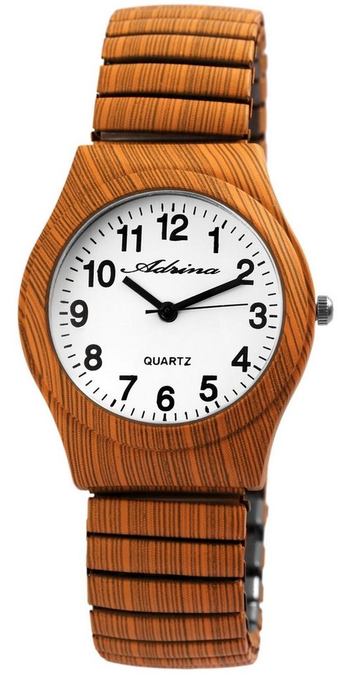 Adrina Quarzuhr Colores Adrina Damenarmbanduhr mit Edelstahlzugband, Ø 34 mm von Adrina