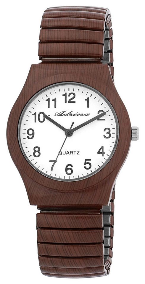 Adrina Quarzuhr Colores Adrina Damenarmbanduhr mit Edelstahlzugband, Ø 34 mm von Adrina