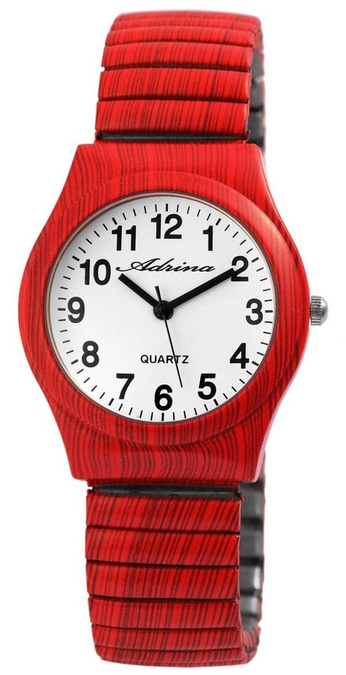 Adrina Quarzuhr Colores Adrina Damenarmbanduhr mit Edelstahlzugband, Ø 34 mm von Adrina