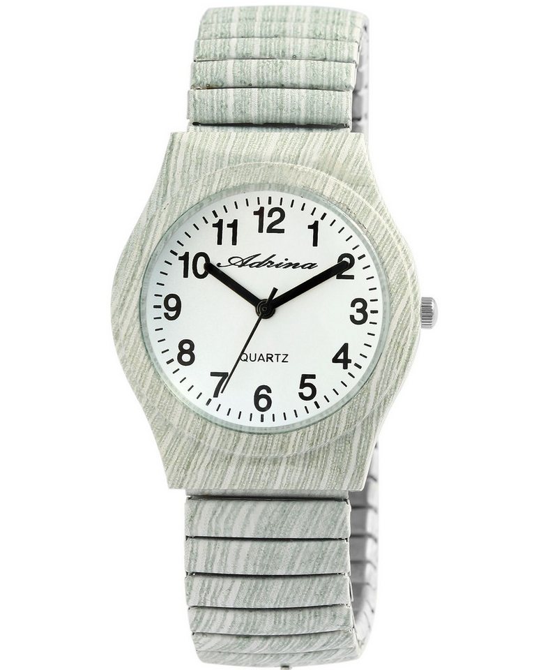 Adrina Quarzuhr Colores Adrina Damenarmbanduhr mit Edelstahlzugband, Ø 34 mm von Adrina