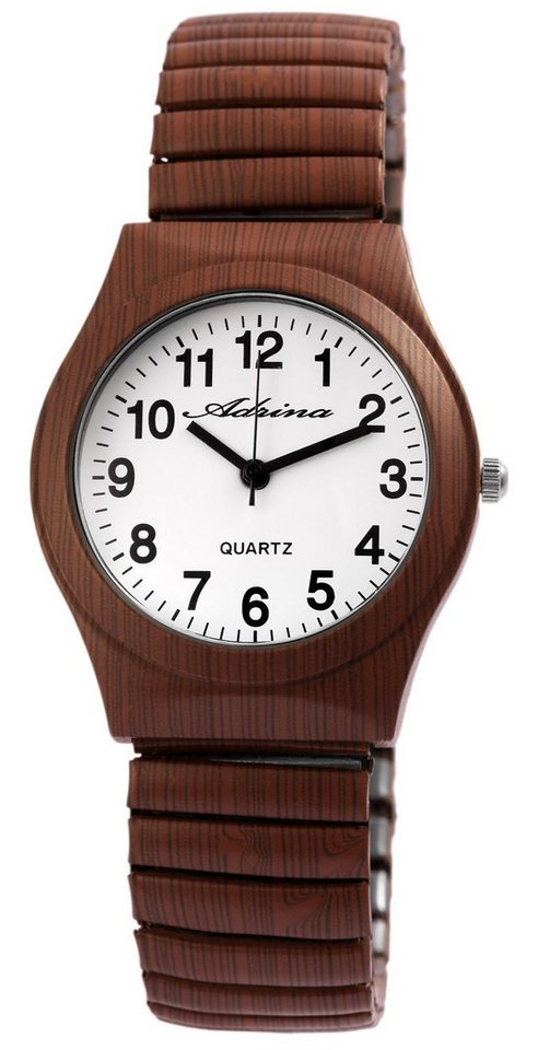 Adrina Quarzuhr Colores Adrina Damenarmbanduhr mit Edelstahlzugband, Ø 34 mm von Adrina