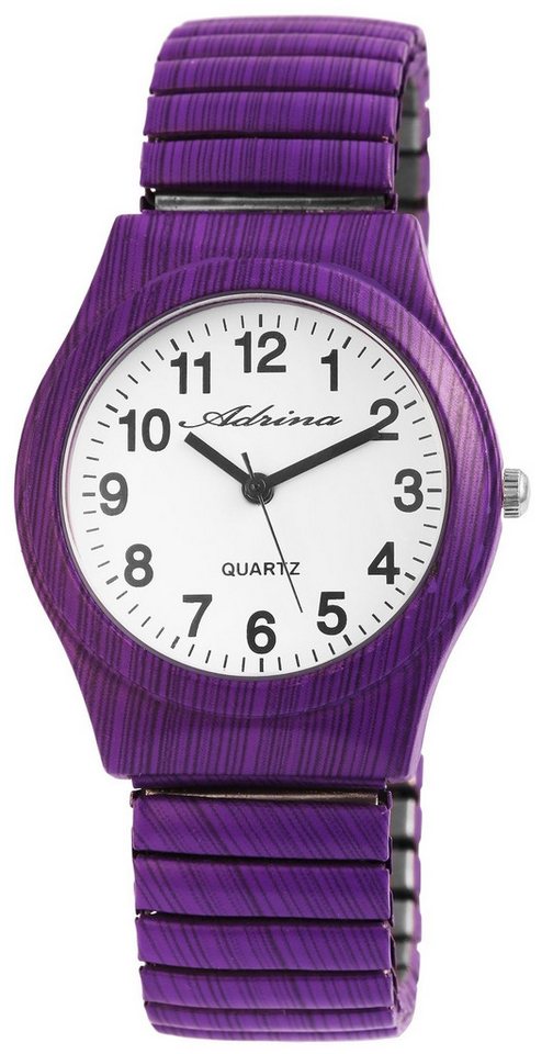 Adrina Quarzuhr Colores Adrina Damenarmbanduhr mit Edelstahlzugband, Ø 34 mm von Adrina