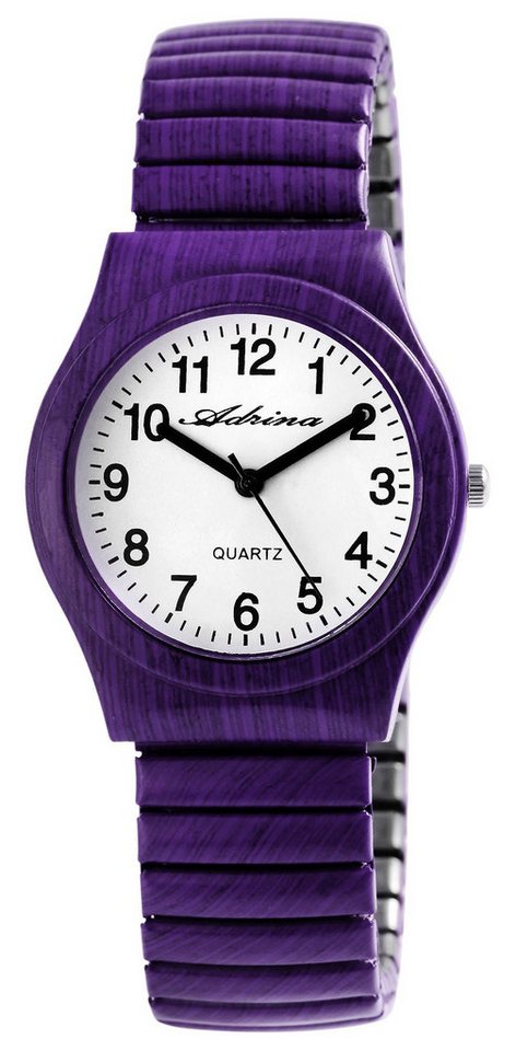 Adrina Quarzuhr Colores Adrina Damenarmbanduhr mit Edelstahlzugband, Ø 34 mm von Adrina