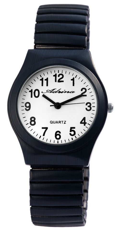 Adrina Quarzuhr Colores Adrina Damenarmbanduhr mit Edelstahlzugband, Ø 34 mm von Adrina
