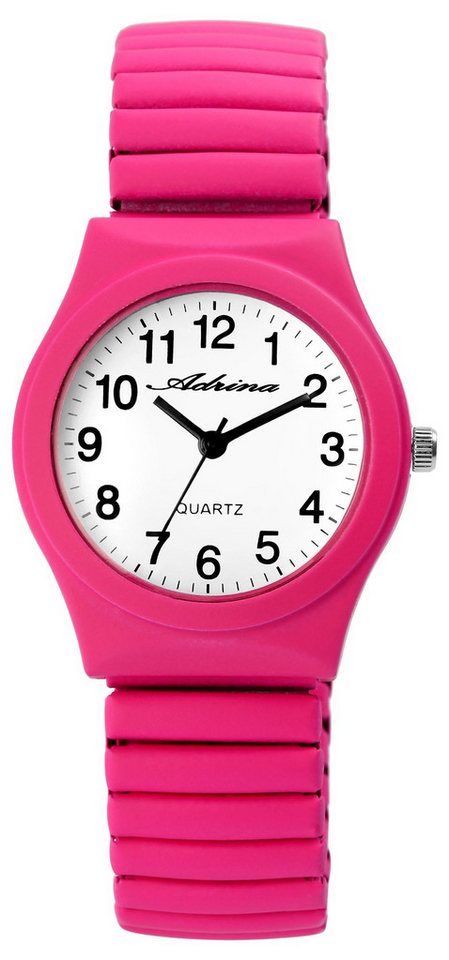Adrina Quarzuhr Colorin Adrina Damenarmbanduhr mit Edelstahlzugband von Adrina
