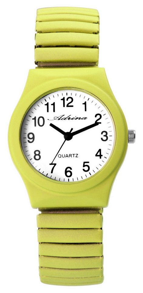 Adrina Quarzuhr Colorin Adrina Damenarmbanduhr mit Edelstahlzugband von Adrina