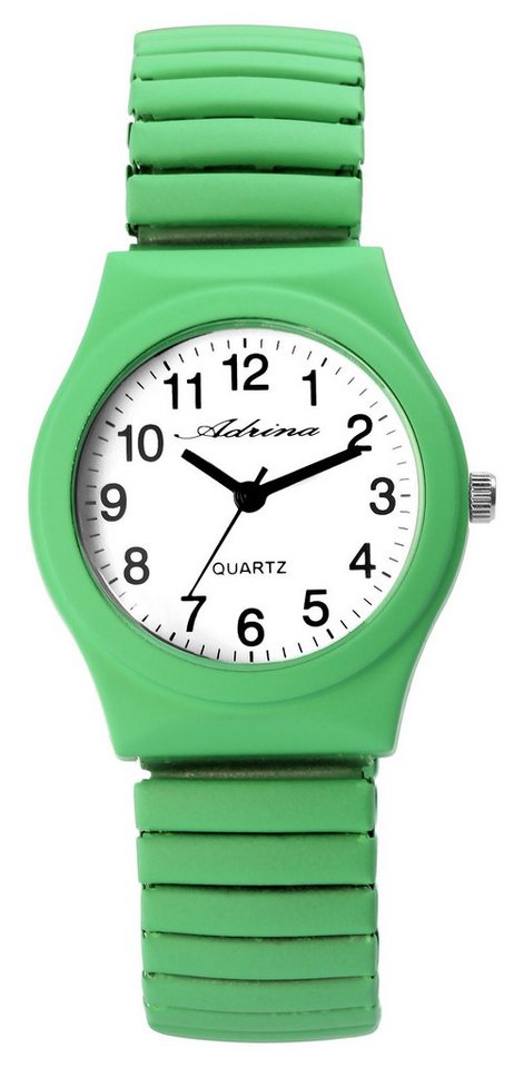 Adrina Quarzuhr Colorin Adrina Damenarmbanduhr mit Edelstahlzugband von Adrina
