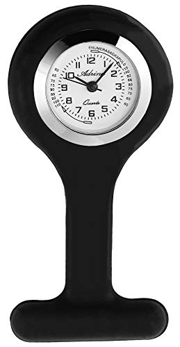 Adrina Unisex – Uhr Krankenschwesteruhr Silikon Ansteckuhr Analog Quarz 4100007-004 von Adrina
