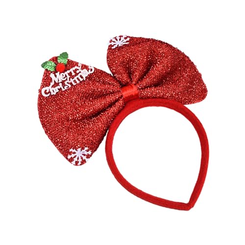 12 Stück 2024 Neujahr Stirnband Heiligabend Party Dekor Kopfbedeckung Große Schleife Urlaub Party Foto Requisiten Geschenke von Adrosstoller