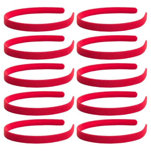 Adrosstoller 10 Stück einfarbiges Stirnband Braut weiche Kopfschmuck für Hochzeit Foto Requisiten schwarz einfarbig Stirnband weicher Griff von Adrosstoller