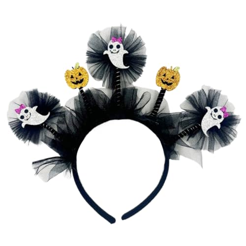 Halloween Party Essential Soft Tüll Kürbis Stirnband Einzigartige Kopfbedeckung Kopfbedeckung Kopfbedeckung für eine einzigartige Kostüm-Ergänzung von Adrosstoller