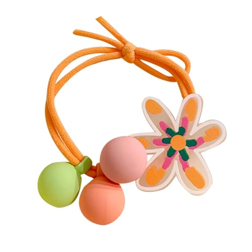 Kleines Mädchen Pferdeschwanz-Halter, niedliche Haargummis für Mädchen, Cartoon-Haargummis für Kinder, elastisches Band, Cartoon-Haarbänder von Adrosstoller