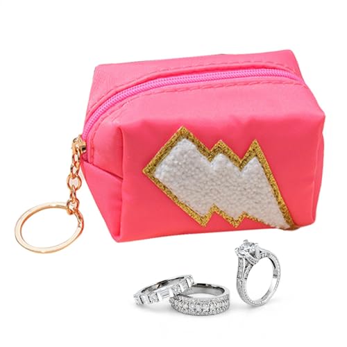 Adsfvs Münzgeldbeutel, Geldbörse für Damen | Geldbörse mit Stickmuster wechseln | Niedlicher Mehrzweck-Taschen-Schlüsselanhänger, Münzbeutel, süß, wasserdicht für Mädchen, Damen von Adsfvs