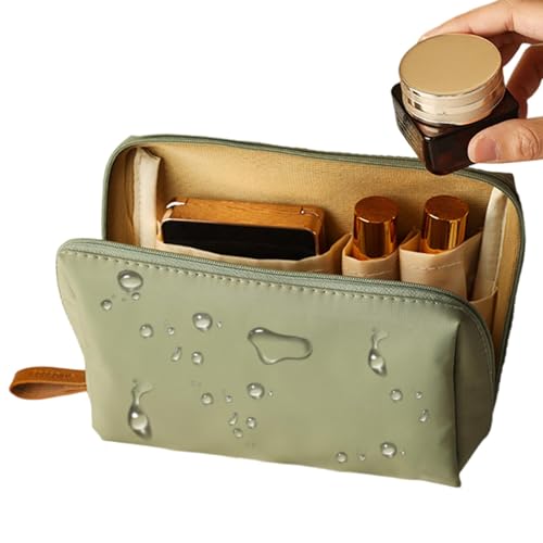 Adsfvs Reise-Make-up-Organizer, Make-up-Aufbewahrungstasche,Make-up-Pinsel-Kosmetik-Organizer | Wasserdichtes, kompaktes Fassungsvermögen für Toilettenartikel, Accessoires, Augenbrauenstift, von Adsfvs