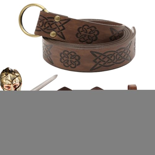 Adsfvs Renaissance Accessoires Herren - Mittelalterliche Ledergürteltasche | Leder Vintage Hüfttasche für Kostümevent Festival Cosplay Mittelaltermarkt Thementage von Adsfvs