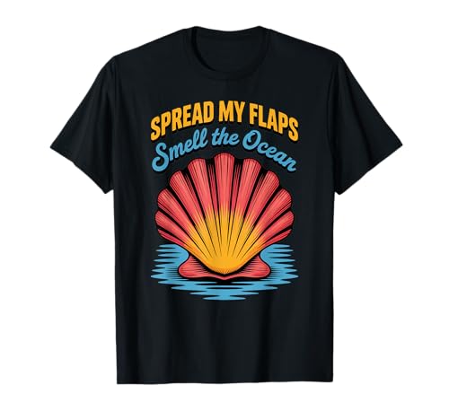 Lustiger Spruch Spread My Flaps Smell The Ocean Humor Women Men T-Shirt Lustiger Spruch Spread My Flaps Smell The Ocean Humor Women Men T-Shirt von Adult Beach Joke Seashell Ocean Summer Sarcasm