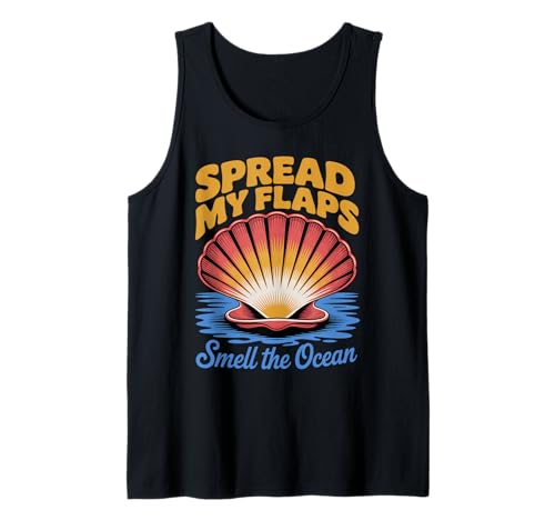 Lustiger Spruch Spread My Flaps Smell The Ocean Humor Women Men Tank Top Lustiger Spruch Spread My Flaps Smell The Ocean Humor Women Men Tank Top von Adult Beach Joke Seashell Ocean Summer Sarcasm