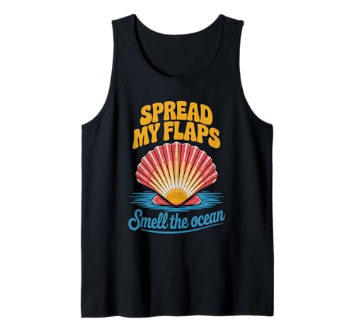 Lustiger Spruch Spread My Flaps Smell The Ocean Humor Women Men Tank Top Lustiger Spruch Spread My Flaps Smell The Ocean Humor Women Men Tank Top von Adult Beach Joke Seashell Ocean Summer Sarcasm