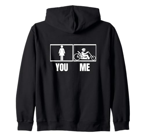 Stolzer Liegerad Lustiges Damen Liegerad Fahrrad Kapuzenjacke von Adult Recumbent Bikes Gifts For Men And Women