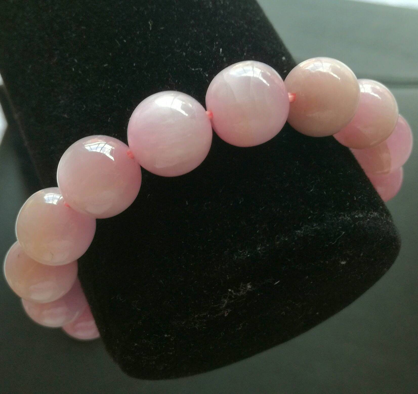 Natürliches Kunzit-Gemstone-Armband, Rosa Lilac Kunzite Schmuck Perlen Armbänder von AdvancedCollectibles