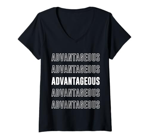 Damen Vorteilhaft T-Shirt mit V-Ausschnitt Damen Vorteilhaft T-Shirt mit V-Ausschnitt von Advantageous Apparel