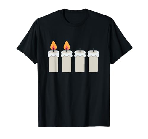 Adventskranz Kerzen Weihnachten 2. Advent T-Shirt Adventskranz Kerzen Weihnachten 2. Advent T-Shirt von Adventskerzen Deko & Adventszeit Geschenke