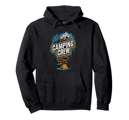 Camping Crew Outdoor Fun Kinder und Erwachsene Familie Matching Pullover Hoodie Camping Crew Outdoor Fun Kinder und Erwachsene Familie Matching Pullover Hoodie von Adventure Family Camping Apparel Co. for All Ages
