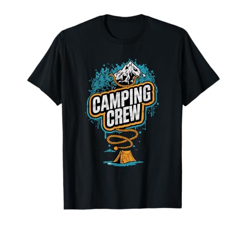 Camping Crew Outdoor Fun Kinder und Erwachsene Familie Matching T-Shirt Camping Crew Outdoor Fun Kinder und Erwachsene Familie Matching T-Shirt von Adventure Family Camping Apparel Co. for All Ages
