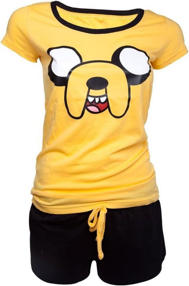 Adventure Time Pyjama Adventure Time Damen-Pyjama – Jake in Gelb und Schwarz von Adventure Time