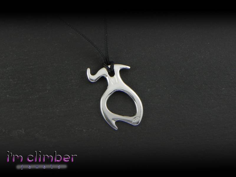 925 Silber Kletterpiranha-Anhänger - Felskletterer Und Kletterer I'm Climber Jewels Made in Italy 925 Silber Kletterpiranha-Anhänger - Felskletterer Und Kletterer I'm Climber Jewels Made in Italy von AdventureJewel