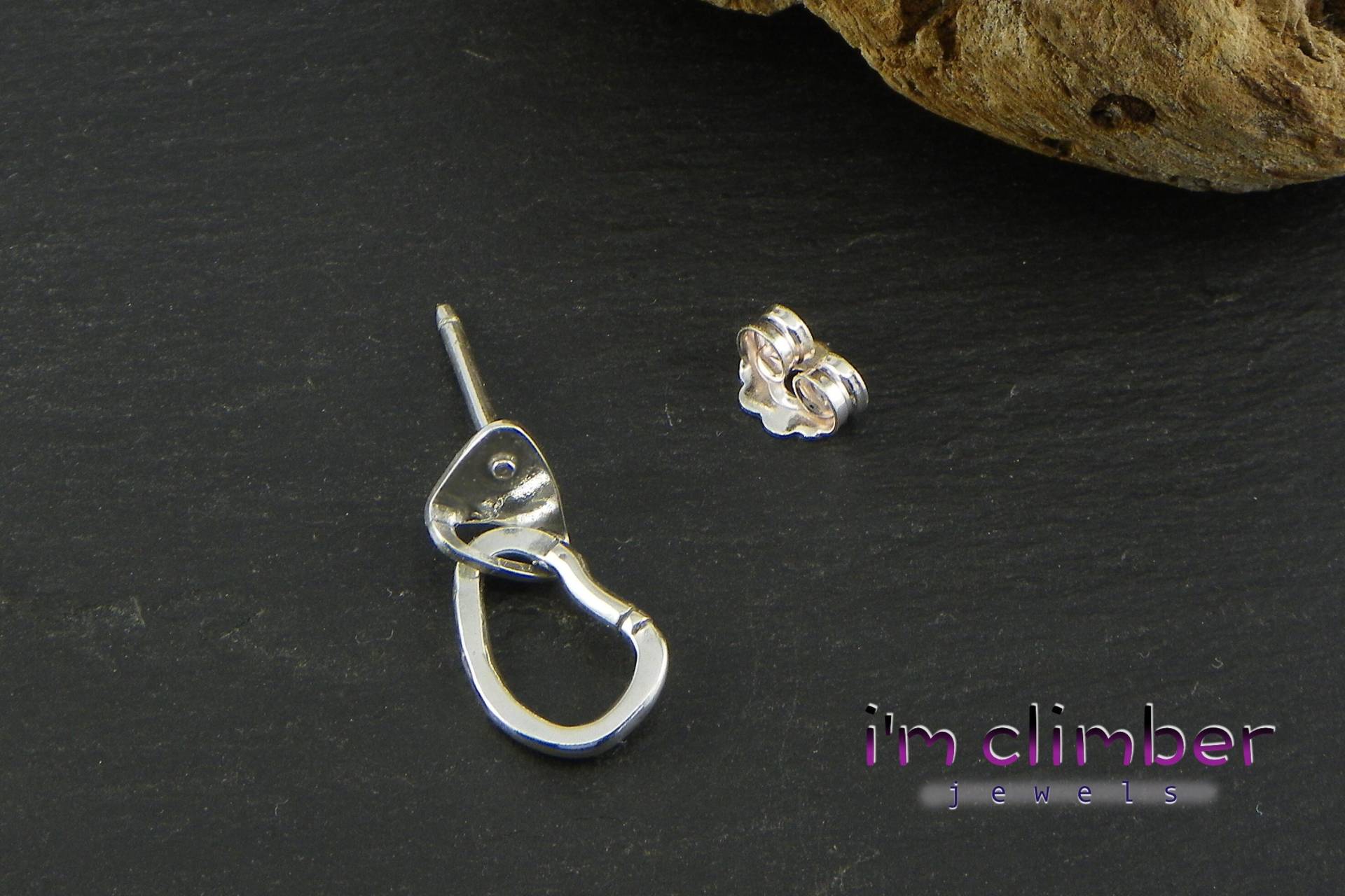 Karabiner + Spieß - Kleiner Einzelner Ohrring Made in Italy Karabiner + Spieß - Kleiner Einzelner Ohrring Made in Italy von AdventureJewel