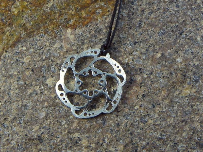 Mountainbike-Scheibenbremsen-Anhänger - 925Er Silber Made in Italy Mountainbike-Scheibenbremsen-Anhänger - 925Er Silber Made in Italy von AdventureJewel