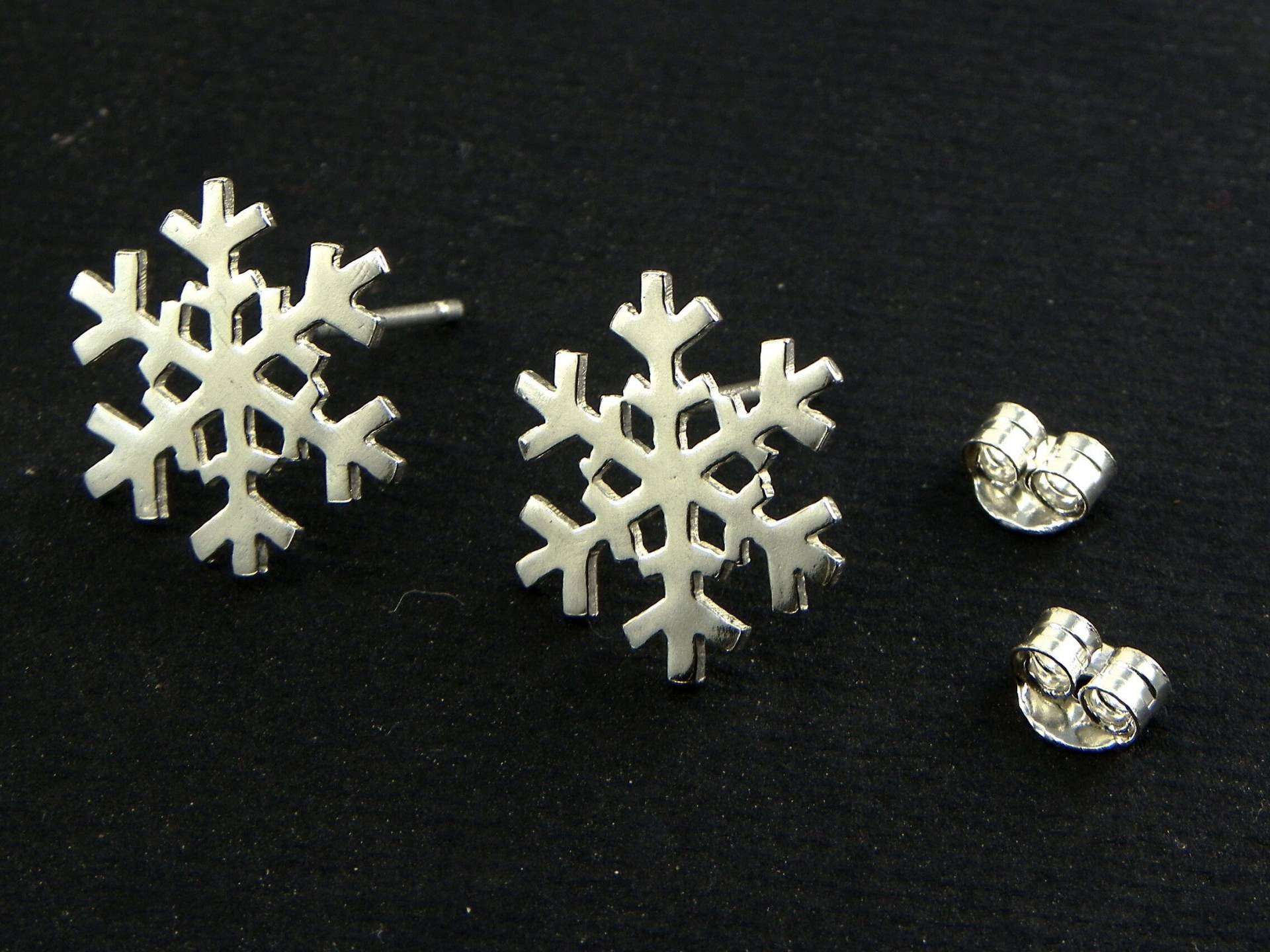 Schneeflocken-Ohrringe Aus 925Er Silber - Made in Italy Schneeflocken-Ohrringe Aus 925Er Silber - Made in Italy von AdventureJewel