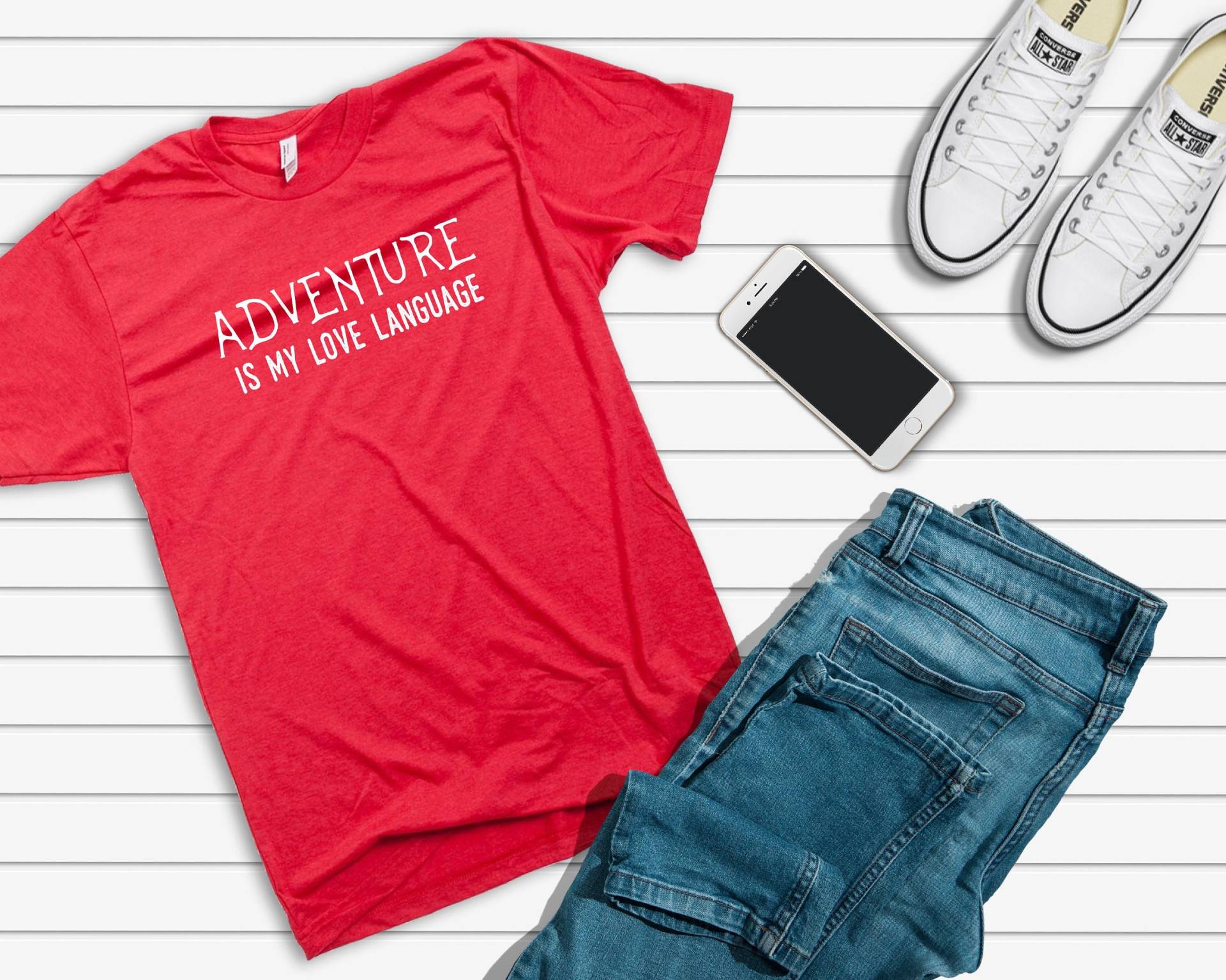 Abenteuer Ist Meine Liebe Sprache - Valentinstag Hemd, Geschenk, Funny Valentine, Valentine Für Freund, Wandern Berg, Unisex von AdventurePeakSupply