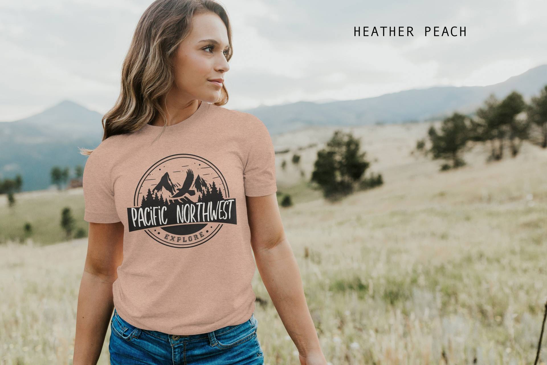 Pacific Northwest Explore Unisex Shirt. Pnw Kleidung. Washington Oregon Idaho Zahnrad. Sommerfarben Pacific Northwest Explore Unisex Shirt. Pnw Kleidung. Washington Oregon Idaho Zahnrad. Sommerfarben von Advenzure