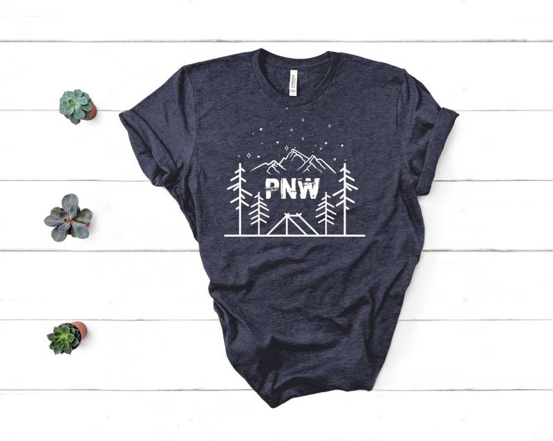 Pnw Shirt, Pacific Nordwest Washington Oregon Reise Camping Wandern Shirt Pnw Shirt, Pacific Nordwest Washington Oregon Reise Camping Wandern Shirt von Advenzure