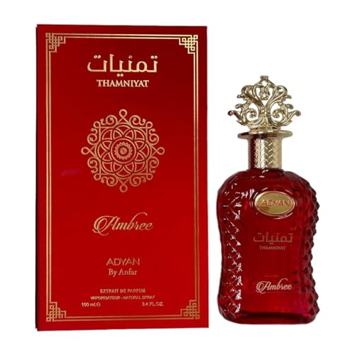 Thamniyat Ambree Premium 100 ml EDP Unisex Rosemary Bergamot Cedar Lemon Spicy Woody Middle Resinous Amber Musk Base Long-Lasting Scent Ideal Day Evening Wear von Adyan