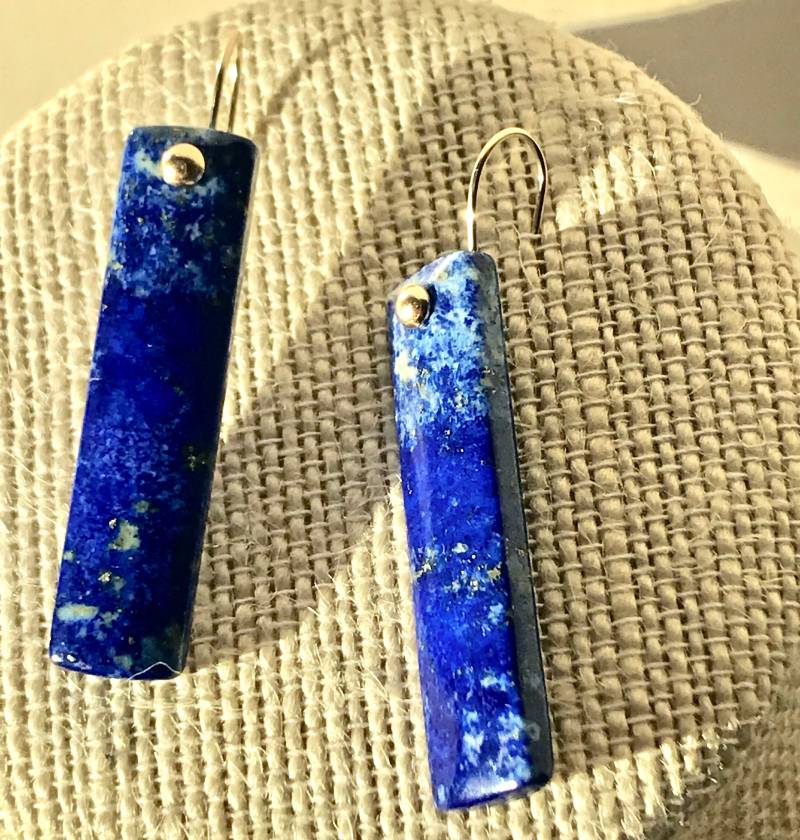 Lapis Lazuli Und Gold Ohrringe von Adyllic