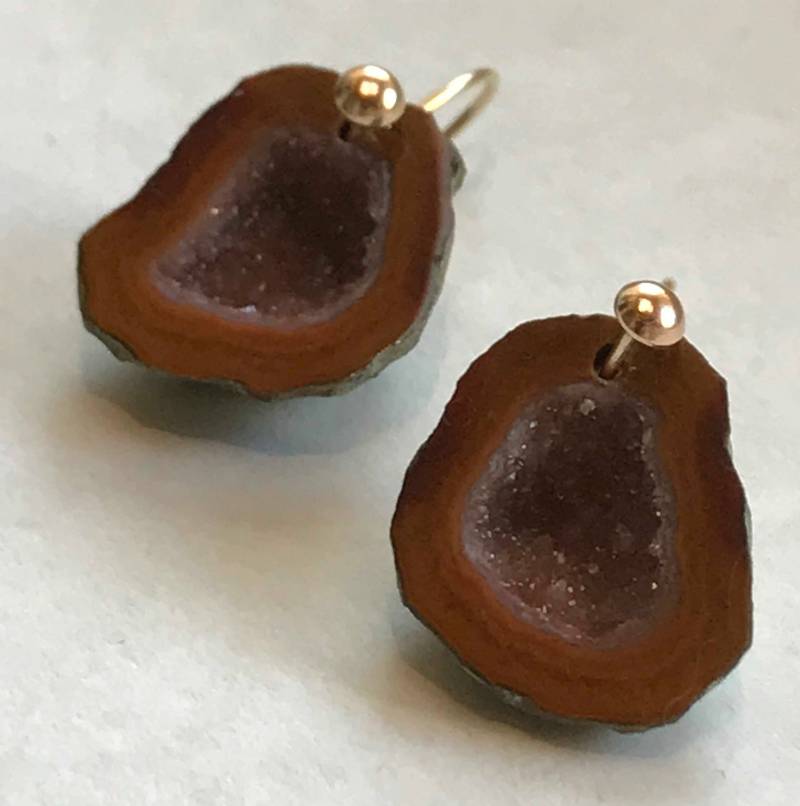 Miniatur Tabasco Geode Ohrringe von Adyllic