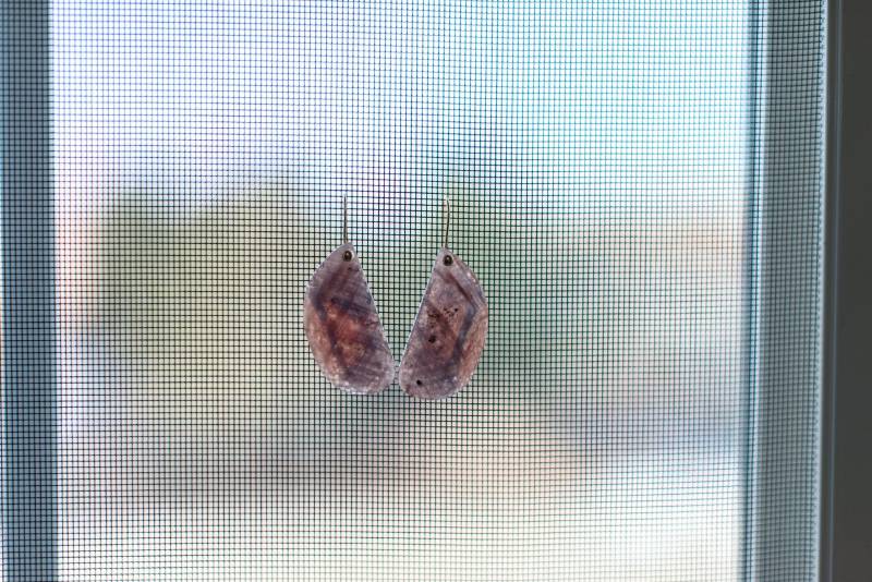 Natürliche Rose Cut Rosa Saphir Ohrringe von Adyllic