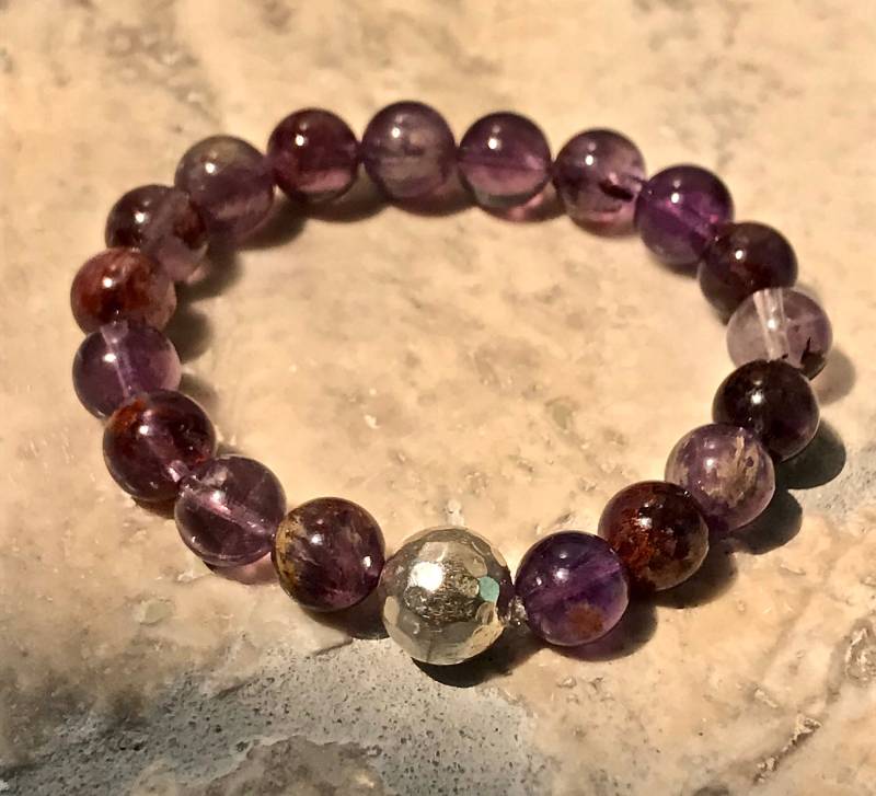 Phantom Amethyst & Sterling Silber Armband von Adyllic