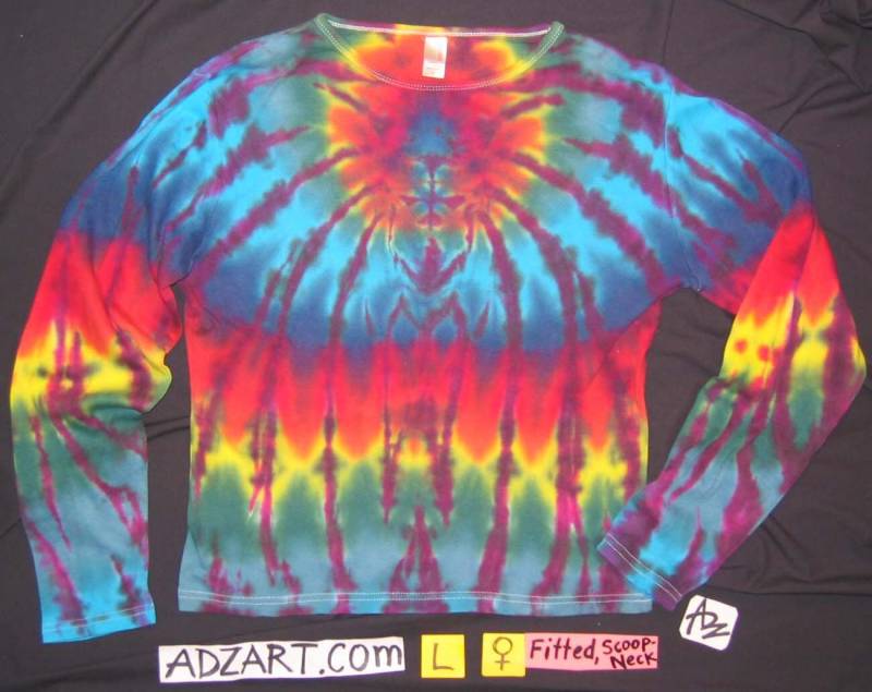 Damen Ausgestattet Große "Spider" Im Spektrum, Langarm, Tie-Dye Original Damen Ausgestattet Große "Spider" Im Spektrum, Langarm, Tie-Dye Original von AdzArt