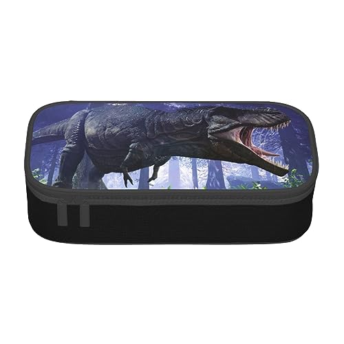 AeRko Federmäppchen mit Dinosaurier-Druck, modisch, große Kapazität, Stiftebox, multifunktionale Stifttasche, tragbare Make-up-Tasche, Geldbörse (Farbe: C) von AeRko