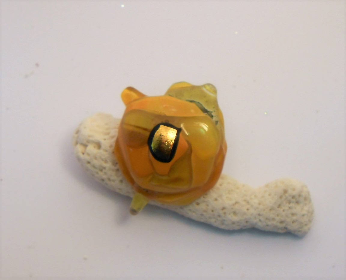 Gelber, Ockerfarbener, Brauner Und Goldener Blumenförmiger Ring Aus Fusingglas Auf Bronzebasis Gelber, Ockerfarbener, Brauner Und Goldener Blumenförmiger Ring Aus Fusingglas Auf Bronzebasis von AecreationFR