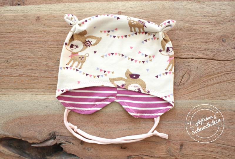 Mütze Mit Öhrchen - Öhrchenmütze Babymütze Übergangsmütze Ku 36-52 Bio Mütze Mit Öhrchen - Öhrchenmütze Babymütze Übergangsmütze Ku 36-52 Bio von AeffchenSchneckchen